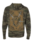 Three Of Swords · Forest Camo Hoodies