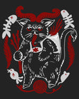 Krampus Kitty · Black T-Shirt