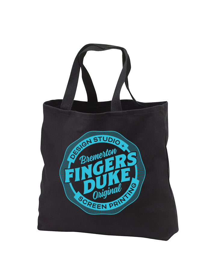 Fingers Duke Original Black Canvas Tote