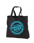 Fingers Duke Original Black Canvas Tote