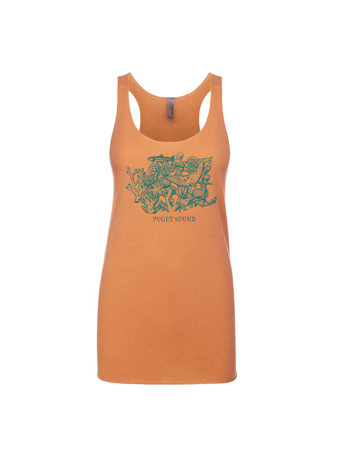 Melanie Peterson Puget Sound Ladies Tank Orange