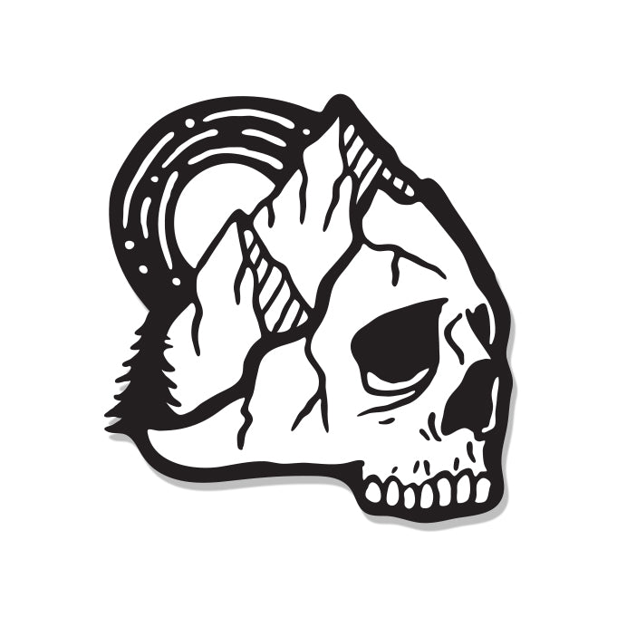 Melanie Peterson Skullscape Enamel Pin