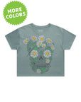 Daisy Skull · Cropped T-Shirt