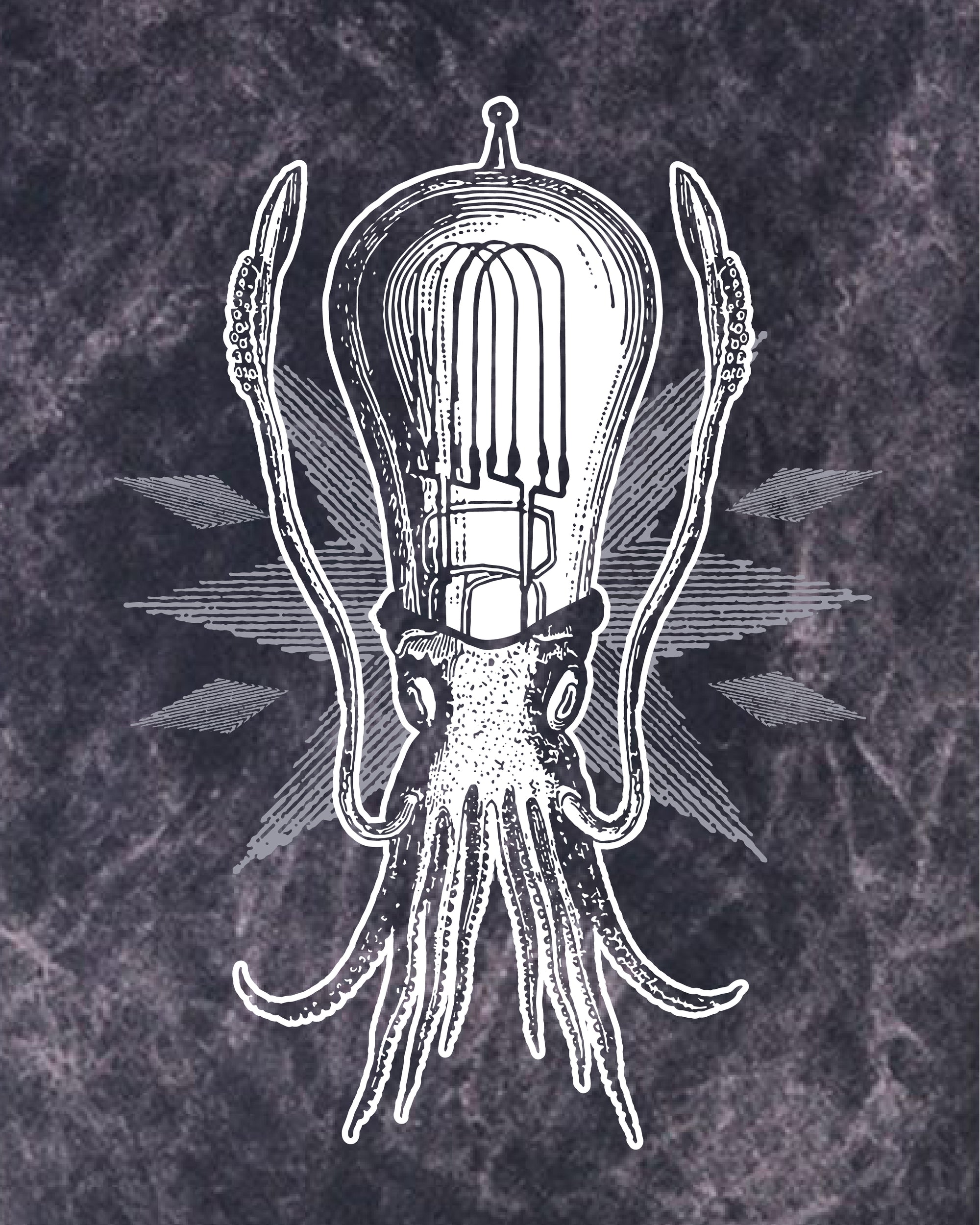 Squid Bulb Unisex Vintage T-Shirt