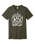 Bear Paw · White Ink · Unisex T-Shirt