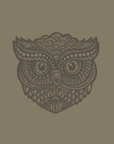 Zentangle Owl · Cropped Tank · Tonal