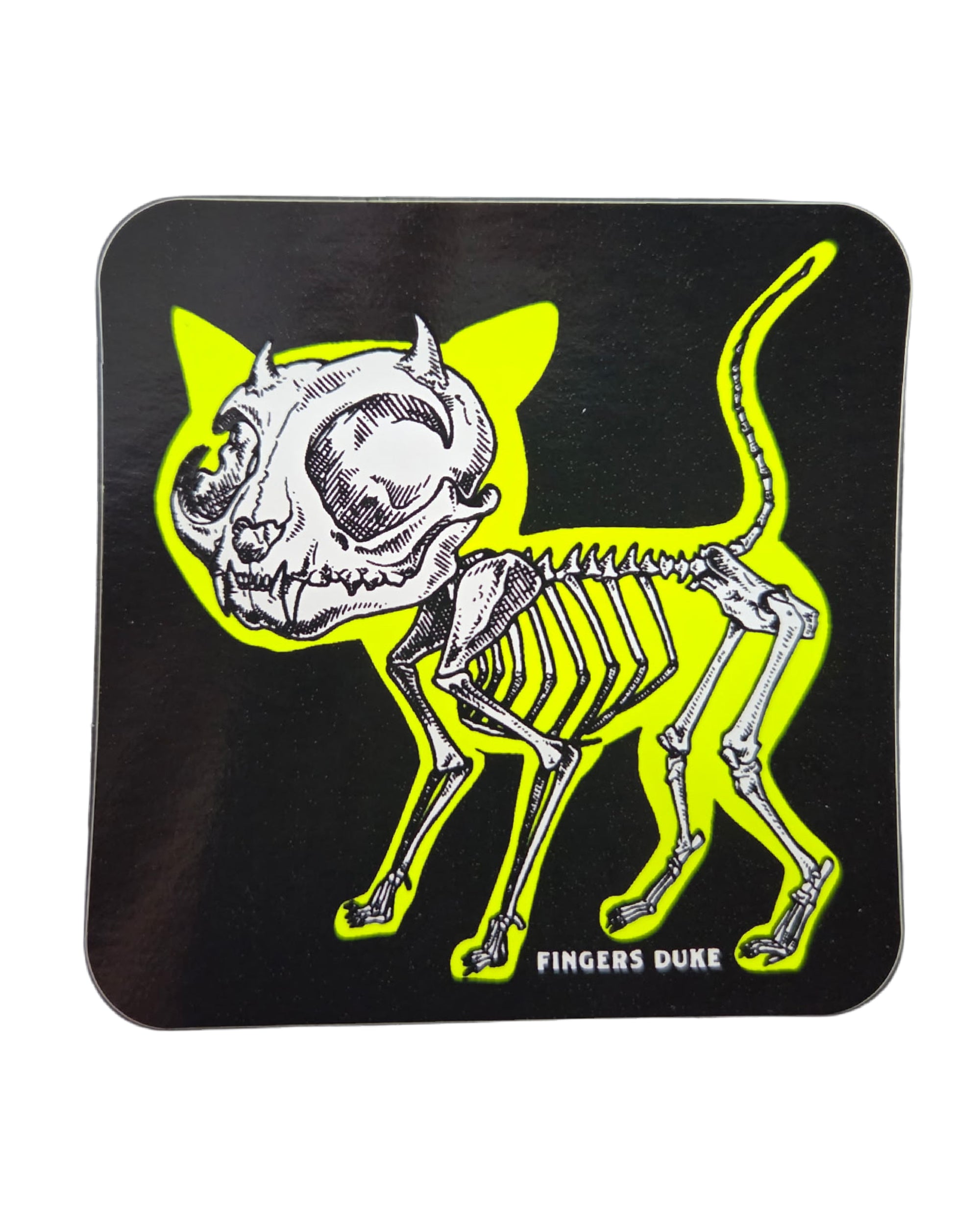X-Ray Kitty · Black Light Sticker